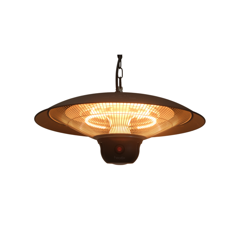 Hanging Patio Heater with LED Lighting 2100W – Heatix Patio Heater