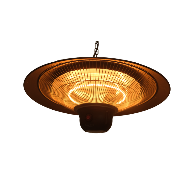 Hanging Patio Heater with LED Lighting 2100W – Heatix Patio Heater
