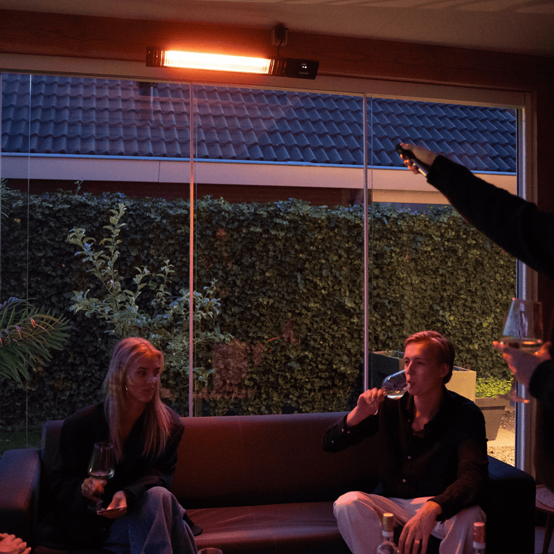 Heatix Smart Carbon Fiber Heater 2500W – Wall-Mounted Patio Heater